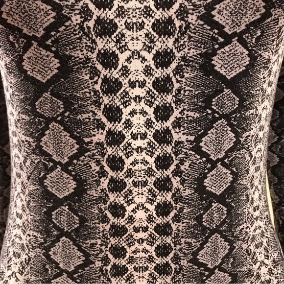 HM Divided Bodycon Mini Dress Size Small Shades of Grey Snakeskin Print - Picture 10 of 13